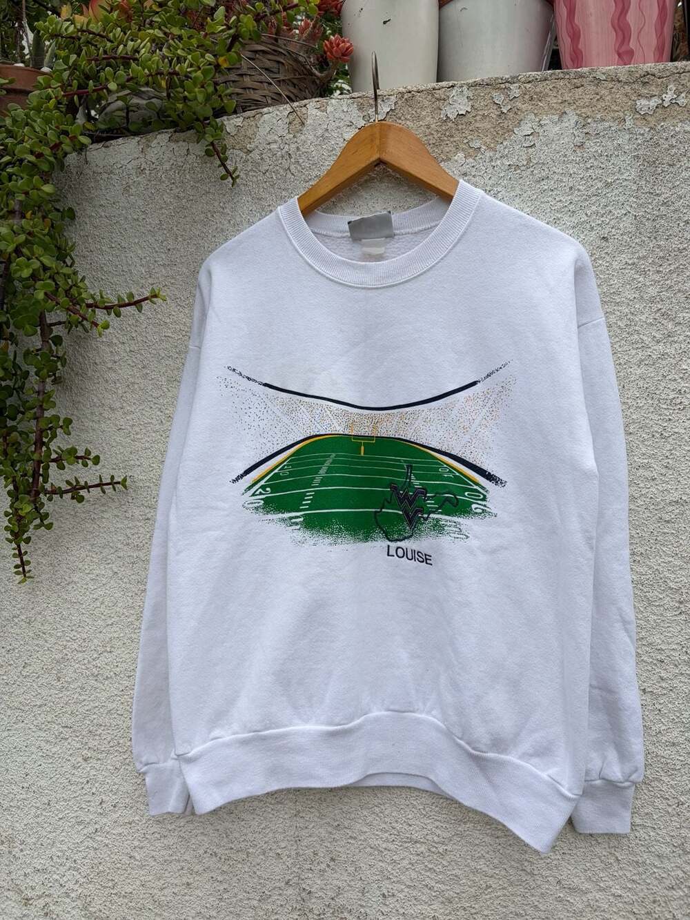 🏟️ Vintage West Virginia Mountaineers Graphic Crewneck — Lee — Made in USA